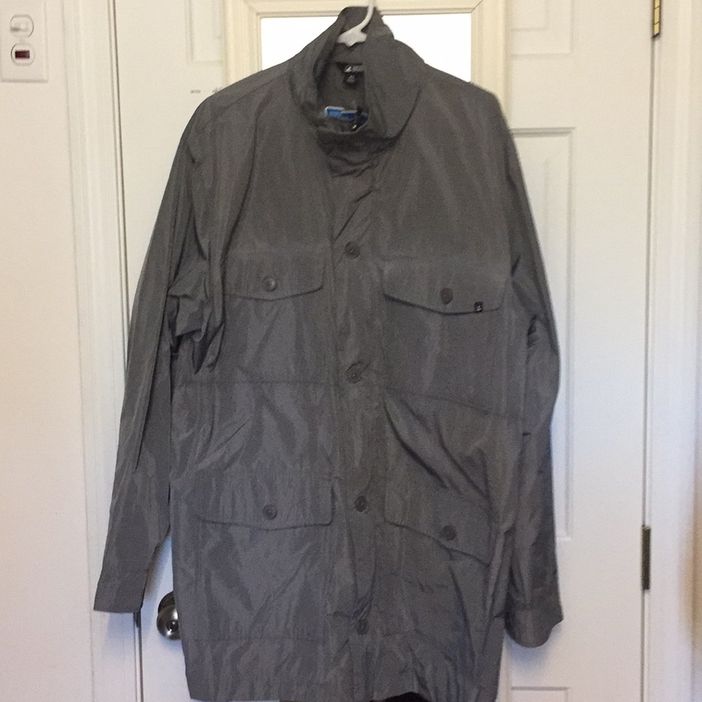 Gray spring weight jacket